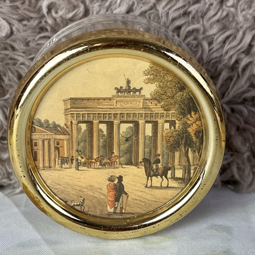 Vintage Bohme Music Box Brandenburger Gate Berlin Walter & Prediger Made Germany